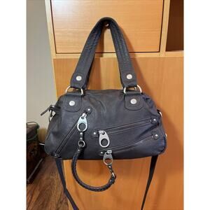 Vigoss Women’s Charcoal Gray Crossbody/Shoulder Medium Size Bag Zipper Sections